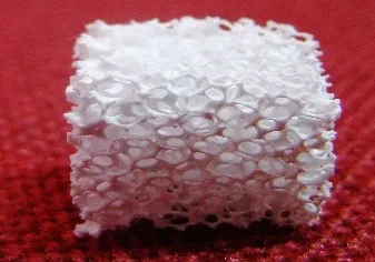 Digital photograph of ceramic foam