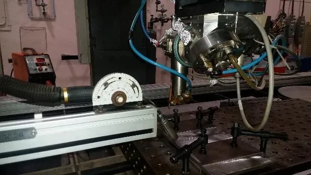 Set up of Laser Hybrid welding- Plate