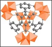Unit cell structure of MIL-100-Fe